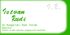 istvan rudi business card